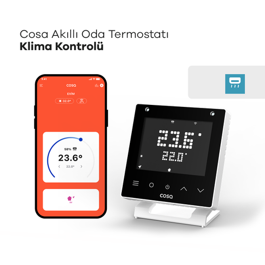 Cosa Akıllı Oda Termostatı Klima Kontrolü