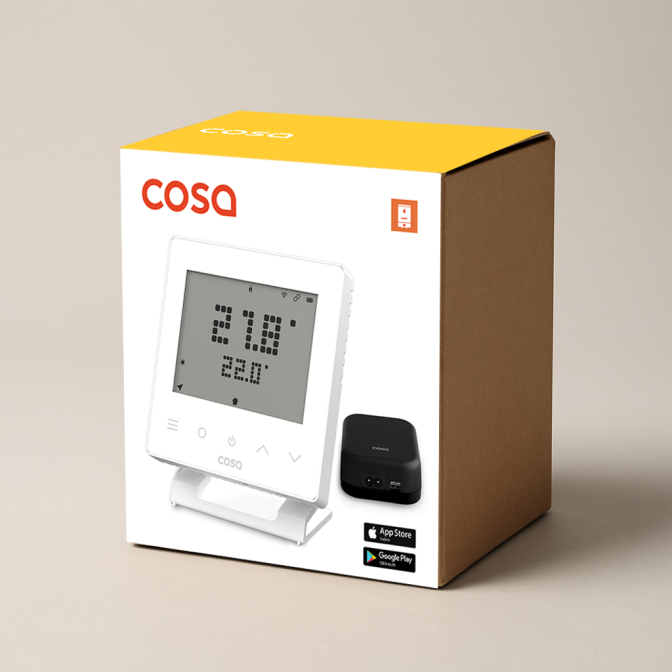 Cosa Akıllı Oda Termostatı Kablosuz Kombi Kontrolü