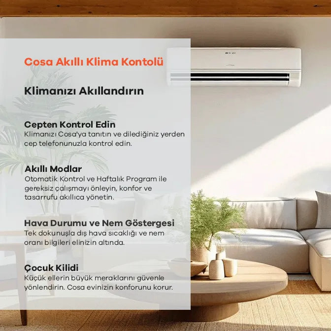 Cosa Akıllı Oda Termostatı Klima Kontrolü Özellikleri